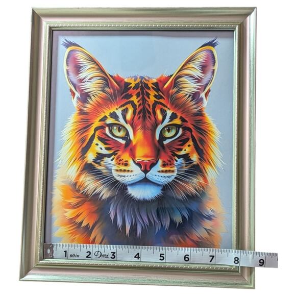 Cat - Kitty Wall Art Home Decor Work Office Framed Brand New - Picture 2 of 9